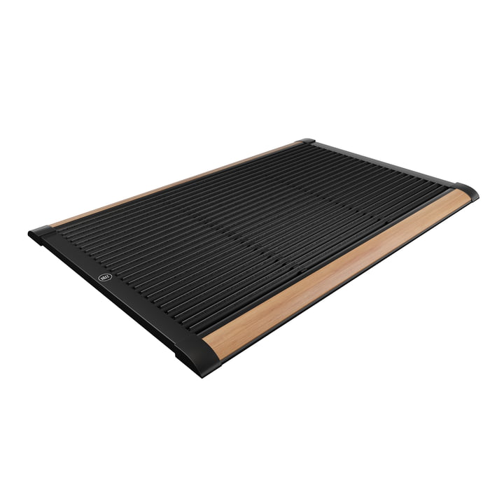 Doormat Outdoor 90 × 60 cm, black / teak ( Limited Edition ) from Rizz