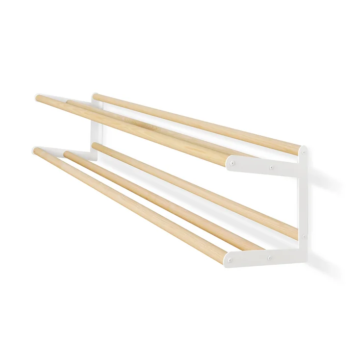 Shoe rack Stixx Wall, white / ash from vonbox