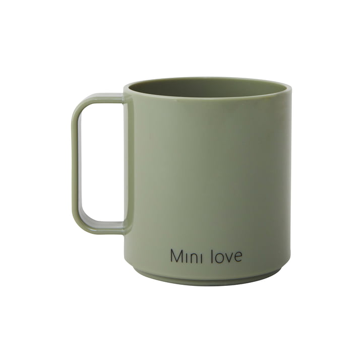Mini Love Mug with handle, 175 ml, olive green from Design Letters