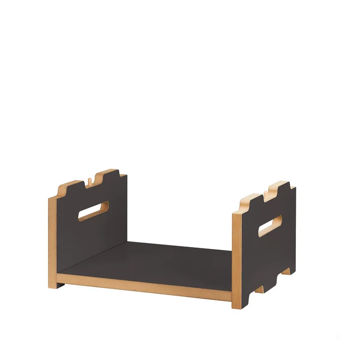 halbstark Shelving system, add-on module low, anthracite from Tojo