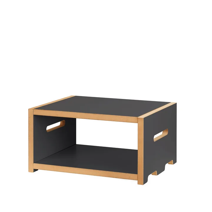 halbstark Shelving system, basic module low, anthracite from Tojo