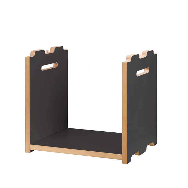 halbstark Shelving system, add-on module, anthracite from Tojo