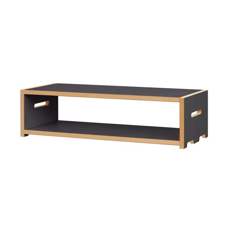 hochstapler Shelving system, basic module low, anthracite from Tojo