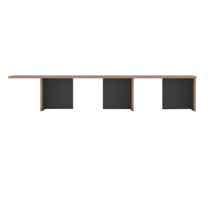 stell Shelf system add-on module, 198 cm wide, anthracite from Tojo
