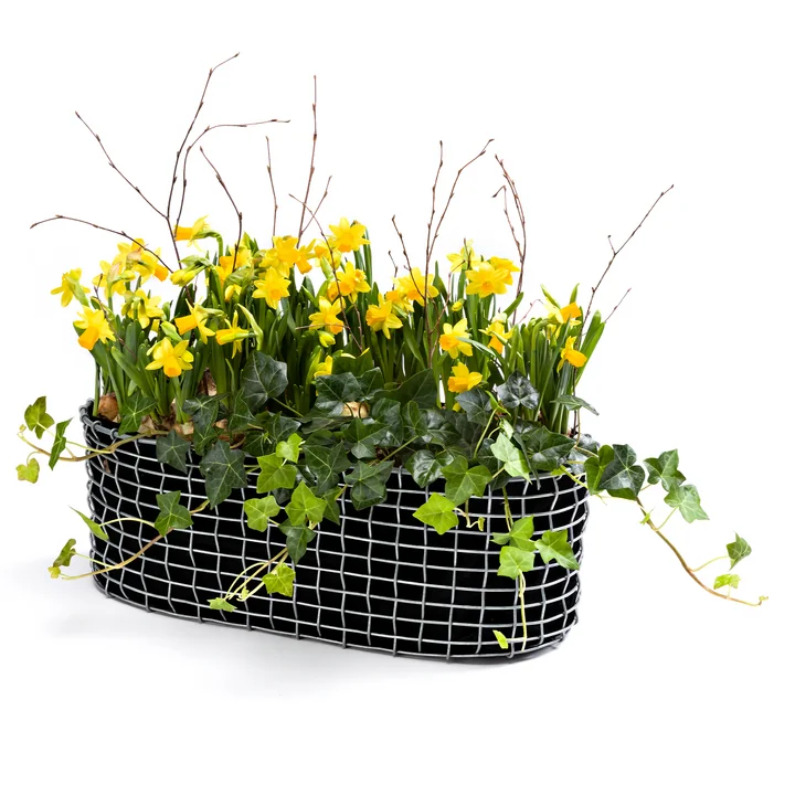 Balcony Basket, galvanized from Korbo