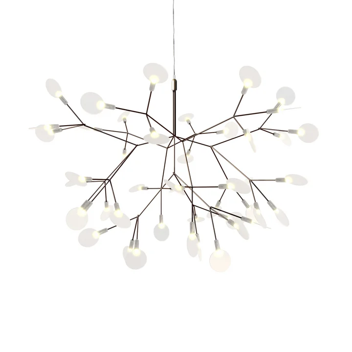 Heracleum II Small Suspension Lamp by Moooi in nickel