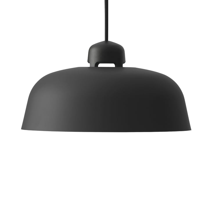 The w162 Dalston LED pendant light s2 large from Wästberg in black / graphite black