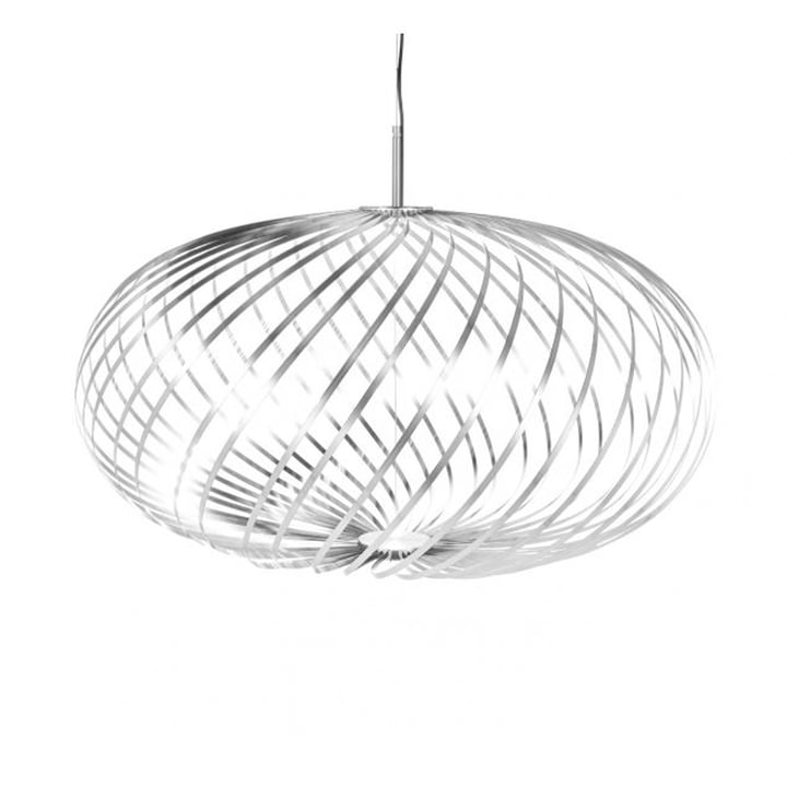 Spring Pendant light, medium / silver by Tom Dixon