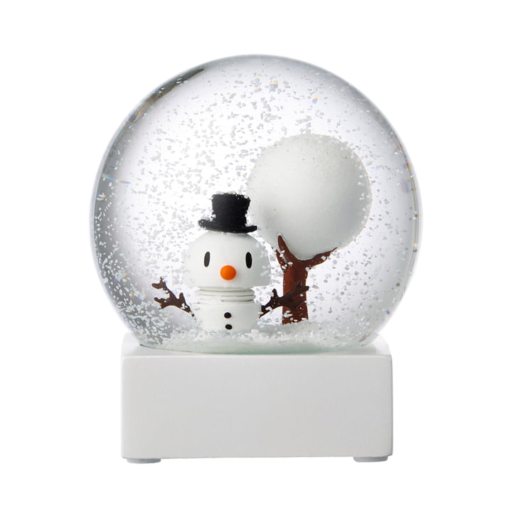 Snowman Snow globe, large, white from Hoptimist