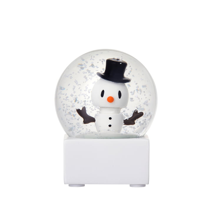 Snowman Snow globe, small, white from Hoptimist