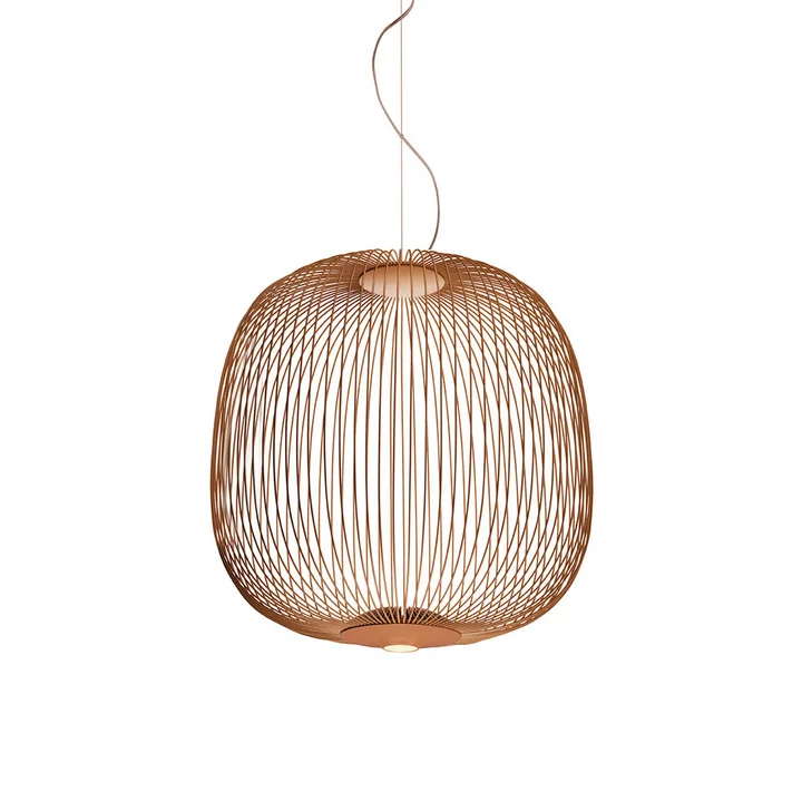 Spokes LED pendant light 2 from Foscarini in copper