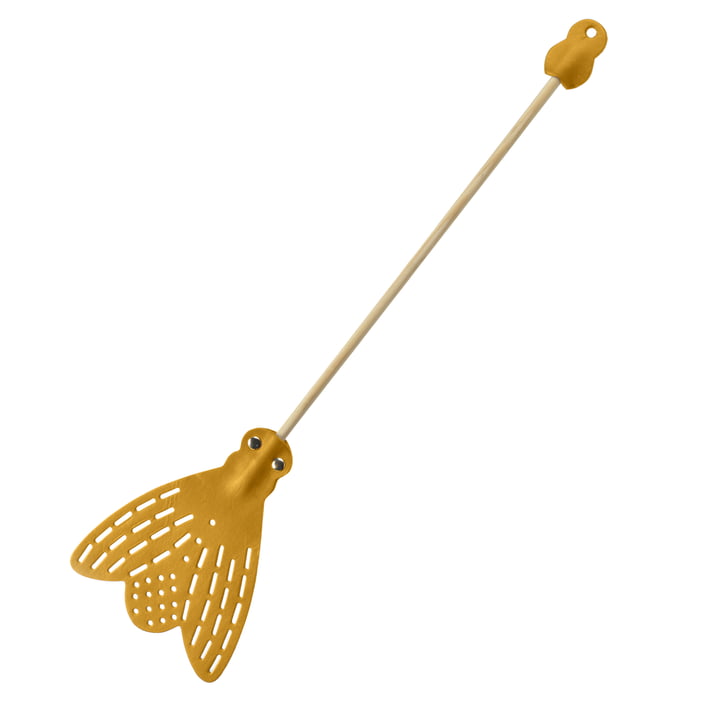 Fly Fly Fly swatter, leather / light brown from essey