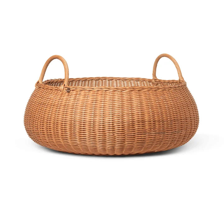 Braided Basket, Ø 60 cm, natural by Ferm Living