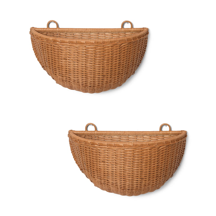 Braided Wall basket from ferm Living in the finish natural