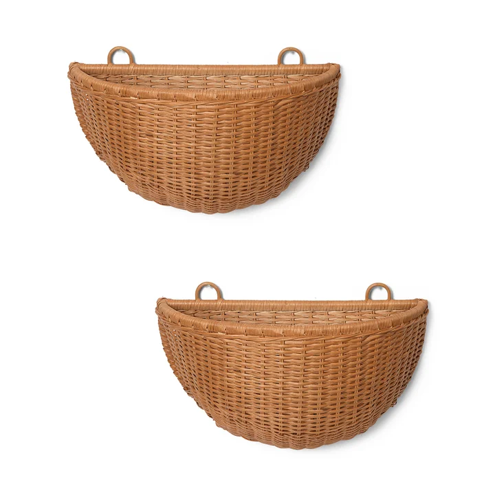 Braided Wall basket from Ferm Living in the finish natural