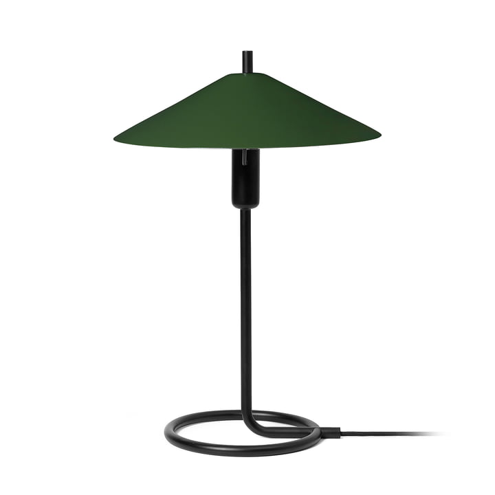 Filo Table lamp, black / dark olive by ferm Living