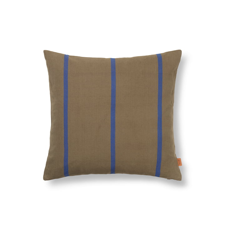 Grand cushion, 50 x 50 cm, olive / light blue by ferm Living