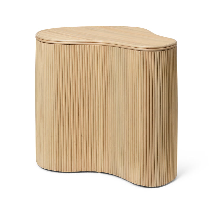 Isola Rattan storage table, natural by ferm Living