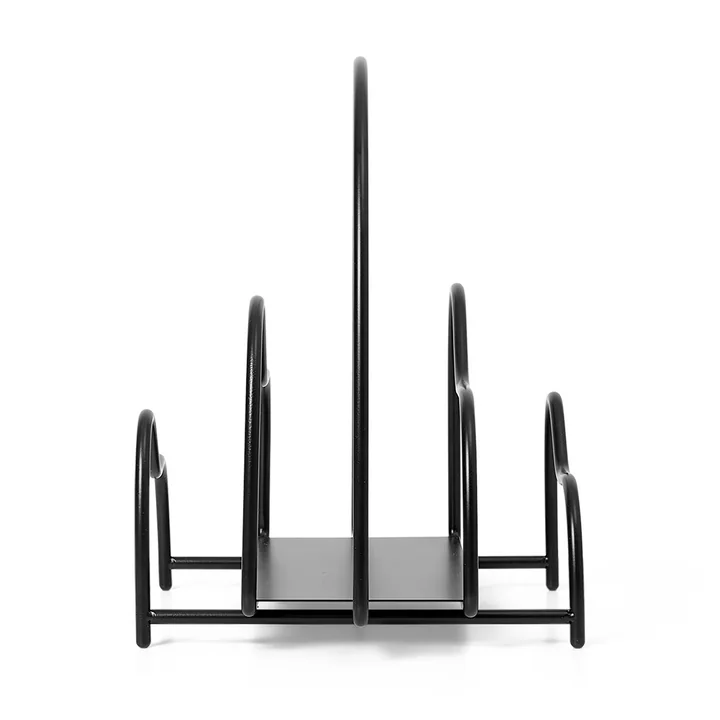 Lithos Magazine rack from Ferm Living in the color black