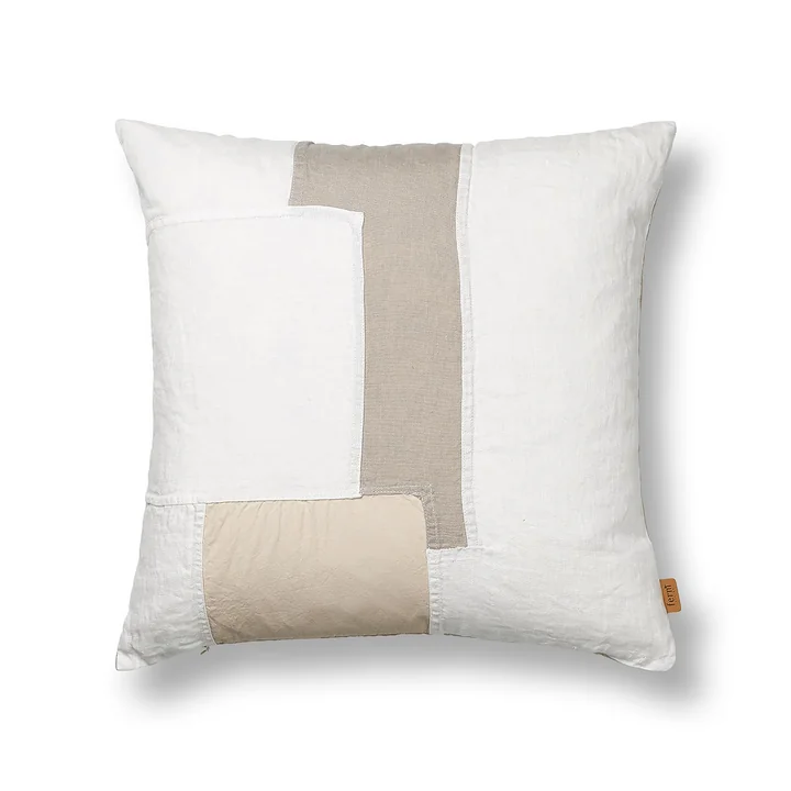 Part Cushion Patchwork, 50 x 50 cm, off-white by Ferm Living