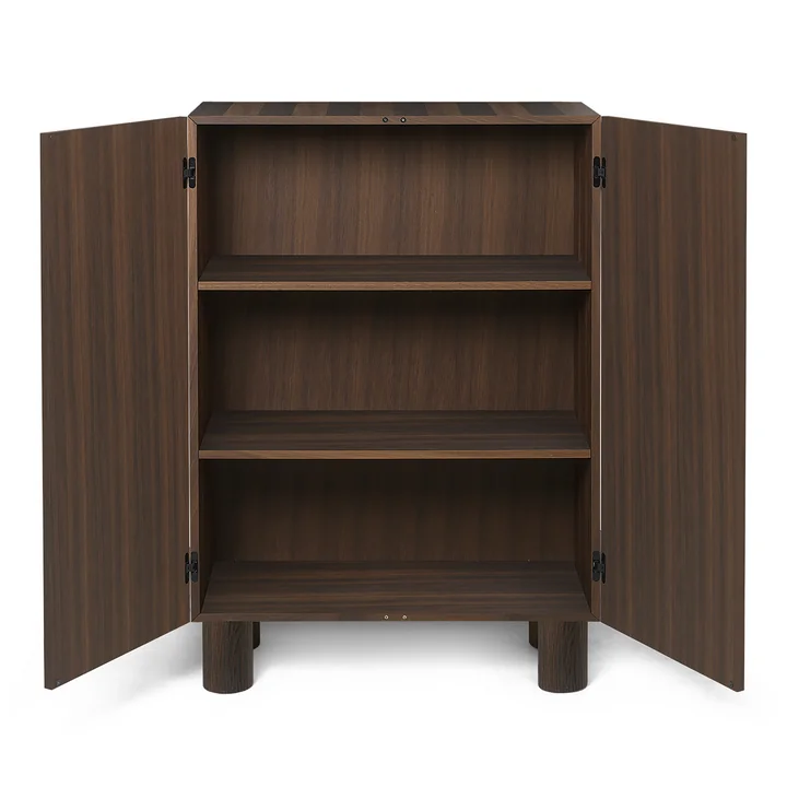 Post Storage cabinet by Ferm Living in smoked oak finish