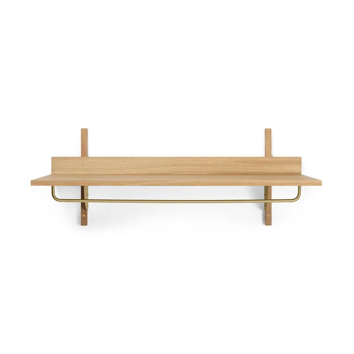Sector Wall coat rack from Ferm Living in the finish oak / brass