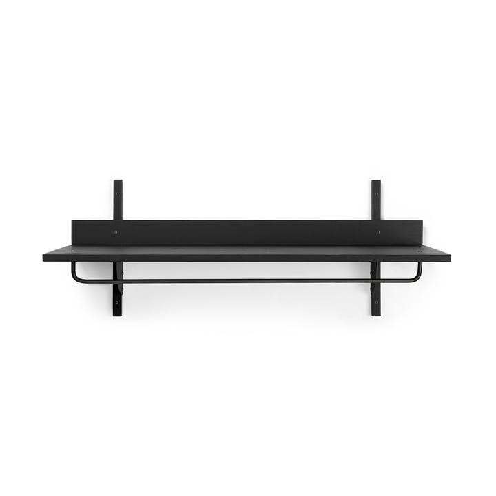 Sector Wall coat rack by ferm Living in black ash / black brass finish