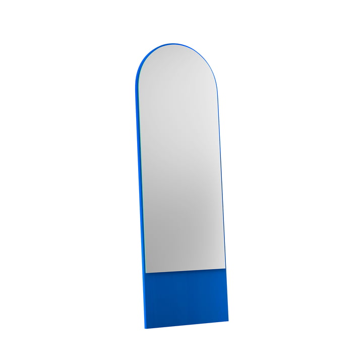 Friedrich 21 Mirror from OUT Objekte unserer Tage in the version 59 x 185 cm, Berlin blue