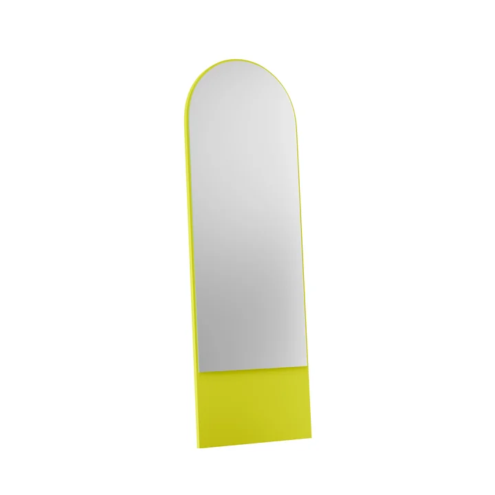 Friedrich 21 Mirrors from OUT Objekte unserer Tage in the 59 x 185 cm version, sulphur yellow
