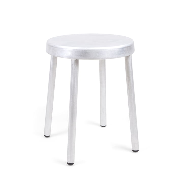 The Tasca stool from Frama in the version aluminum