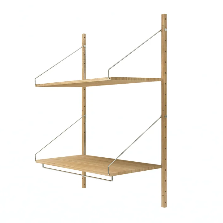 Library Frame shelf in natural oak finish