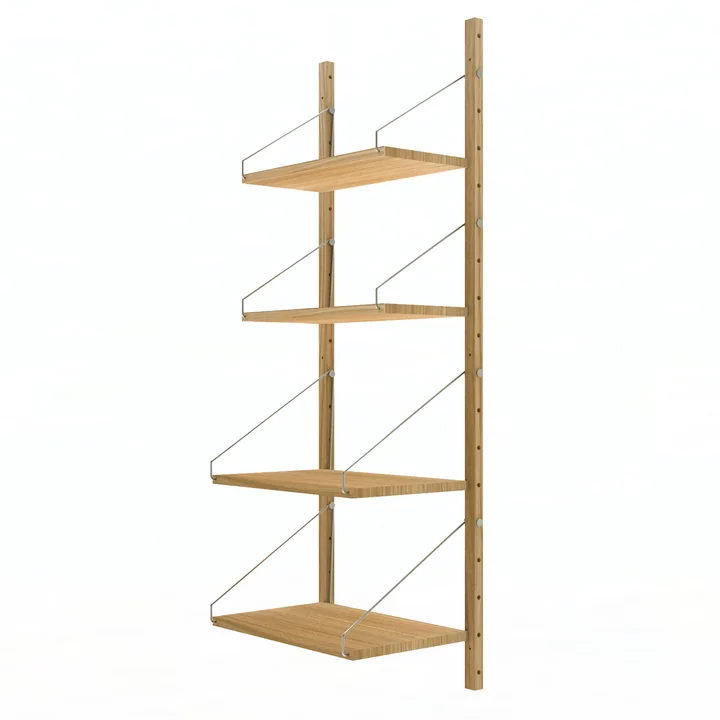 Library Shelf from Frame in the finish natural oak