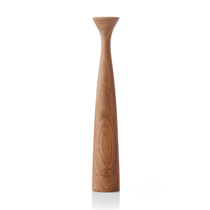 Blossom Candlestick, rose / oak oiled by applicata