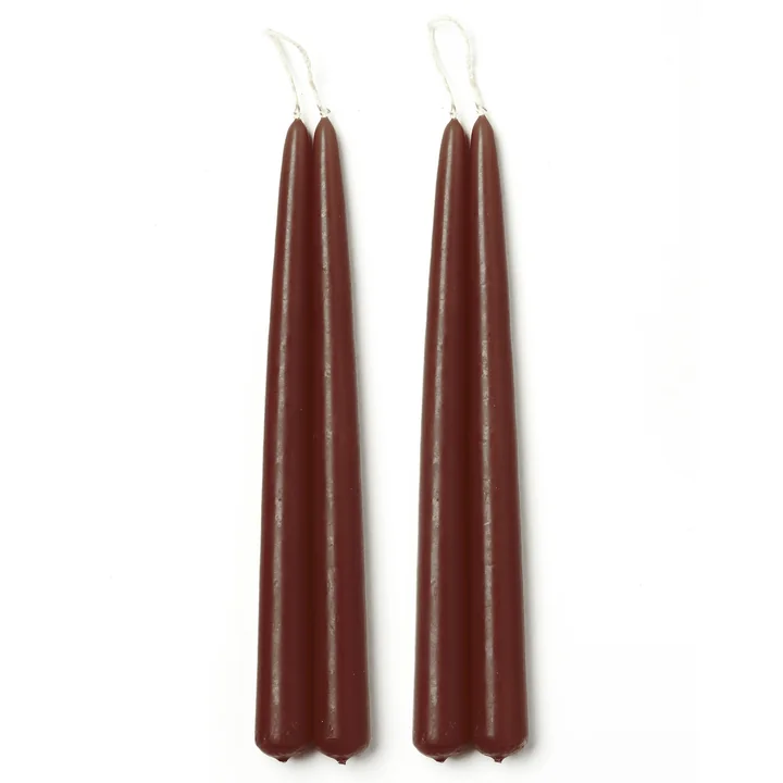 Blossom Candles, smoked oak (set of 4) from applicata