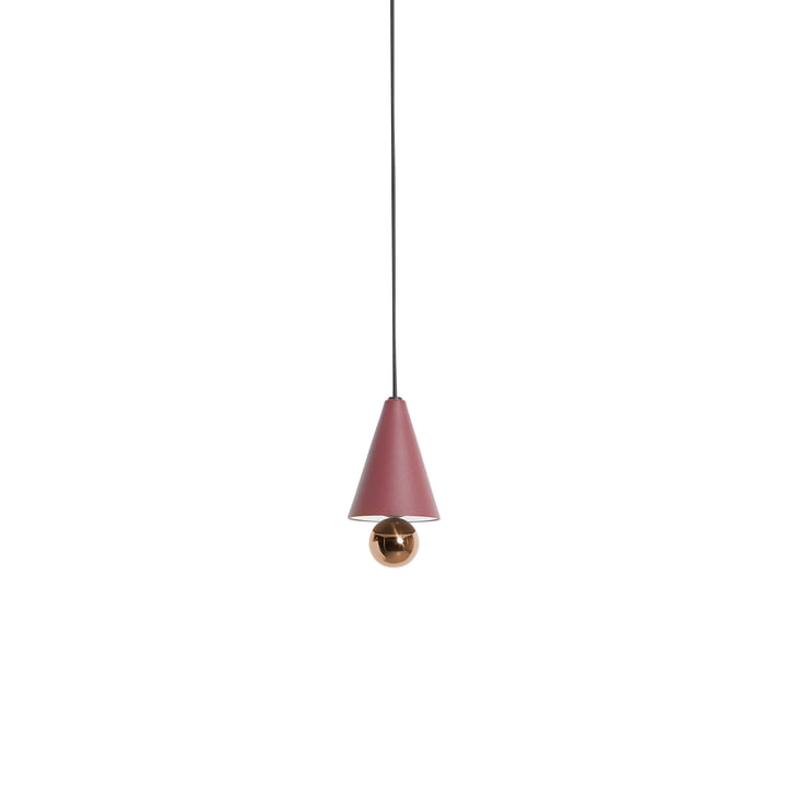 Cherry LED pendant light XS from Petite Friture in brown red