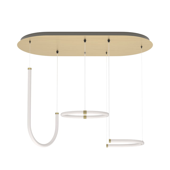 The Unseen pendant light from Petite Friture in brass