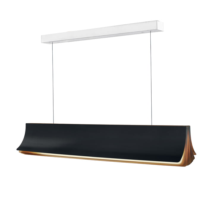 The Respiro LED pendant lamp 900 by DCW in black / gold