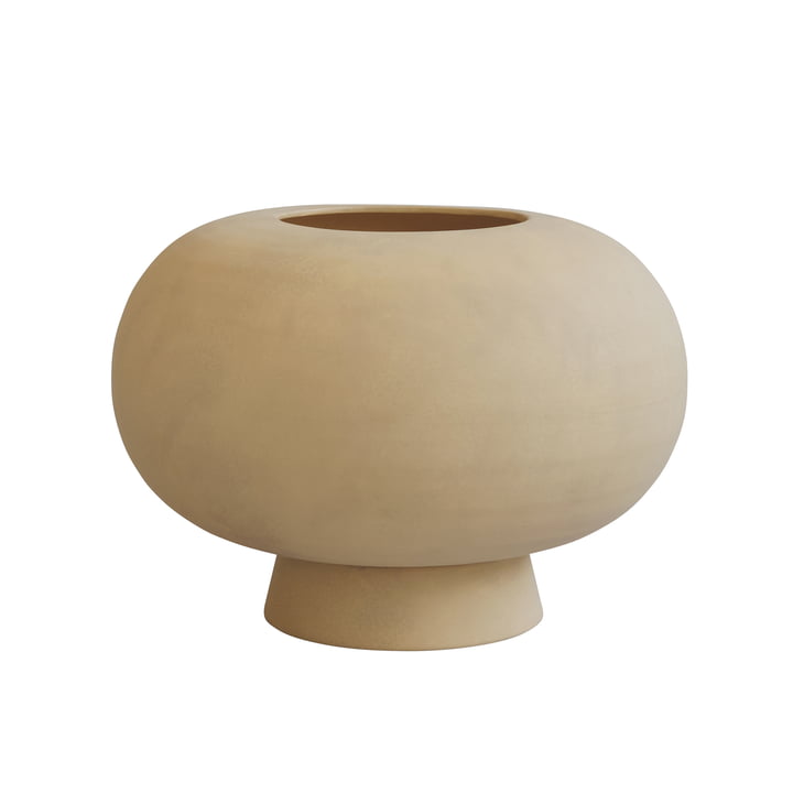 Kabin Vase, Fat, Ø 35 cm, sand from 101 Copenhagen