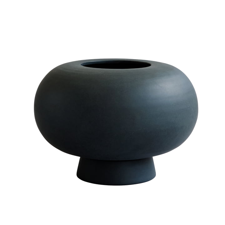 Kabin Vase, Fat, Ø 35 cm, black from 101 Copenhagen