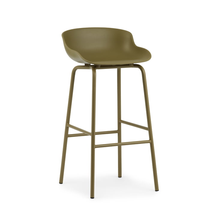 Hyg Bar stool from Normann Copenhagen in color olive