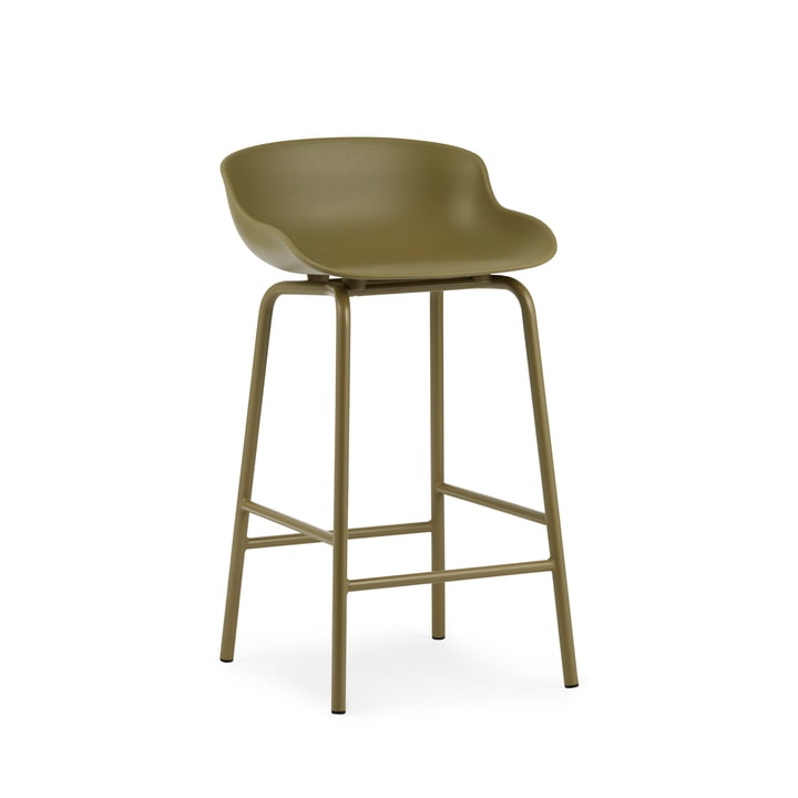 Hyg Bar stool from Normann Copenhagen in color olive