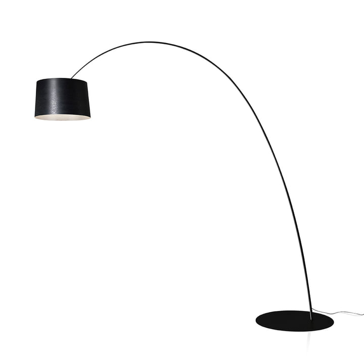 Twiggy Elle LED Arc lamp from Foscarini in black