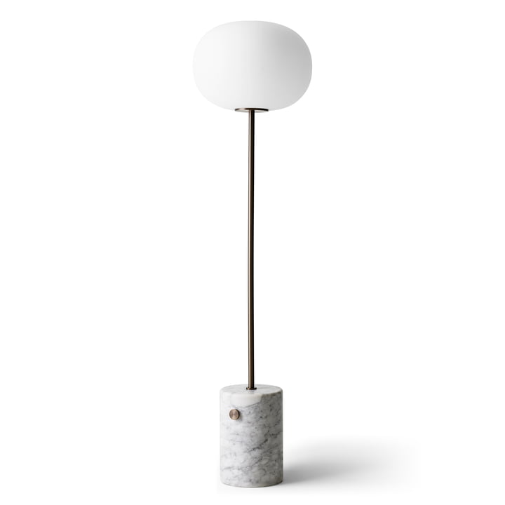 JWDA Floor lamp, marble white / brass burnished by Menu
