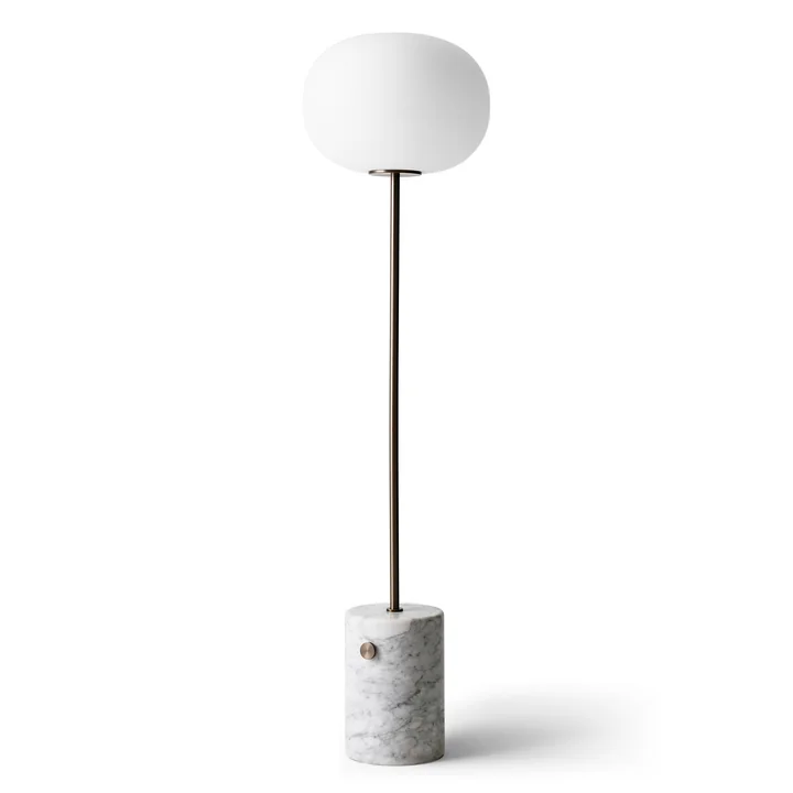 JWDA Floor lamp, white marble / burnished brass by Audo