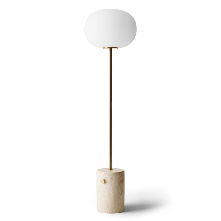JWDA Floor lamp, travertine / brushed brass by Audo