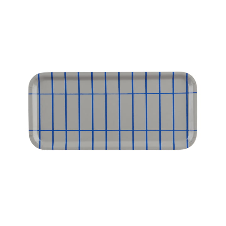 Tiiliskivi Tray, 15 x 32 cm, clay / blue from Marimekko