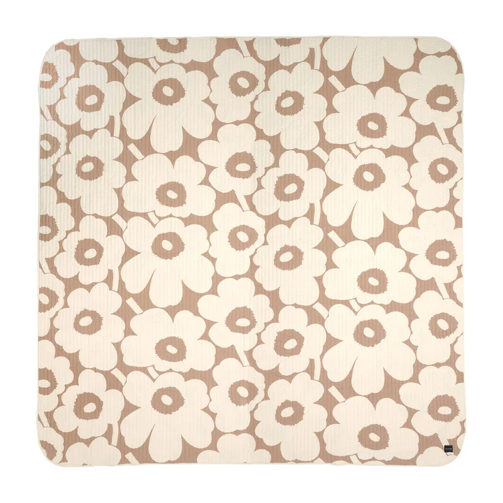 Unikko Bedspread 260 x 260 cm, linen / off-white by Marimekko