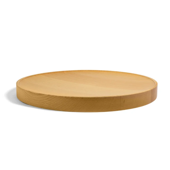 Divy Serving platter, Ø 28 x H 2.5 cm, beech by yunic
