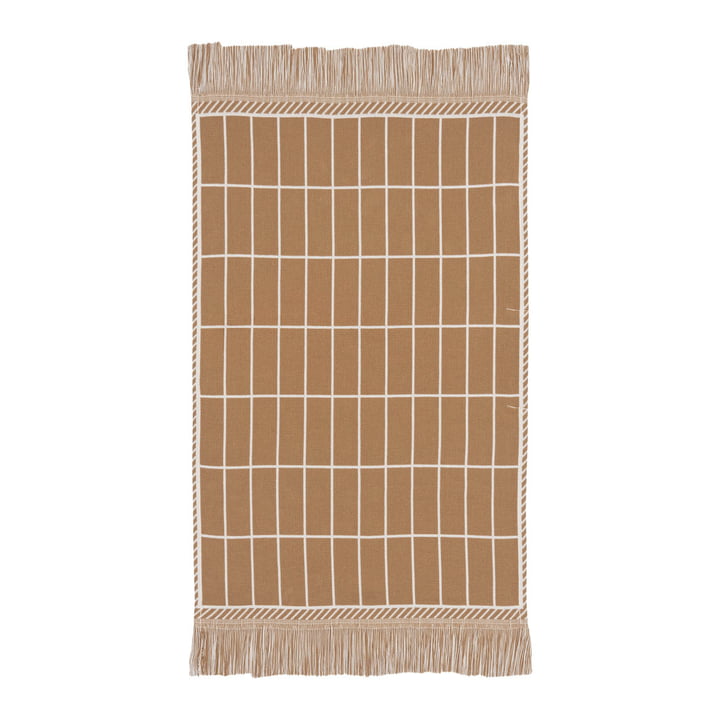 Tiiliskivi Guest towel 30 x 50 cm, brown / off-white from Marimekko