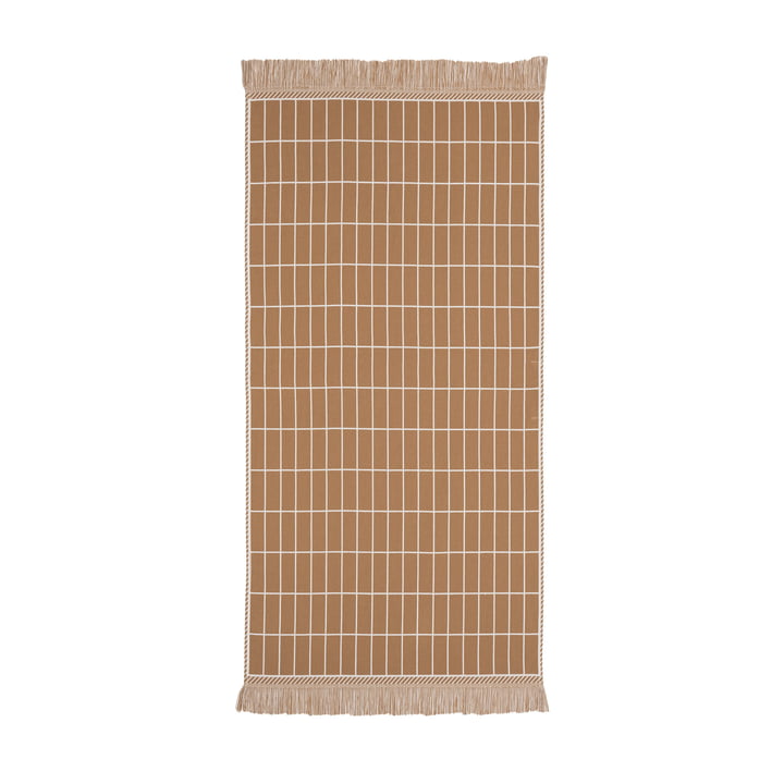 Tiiliskivi Towel 50 x 100 cm, brown / off-white from Marimekko